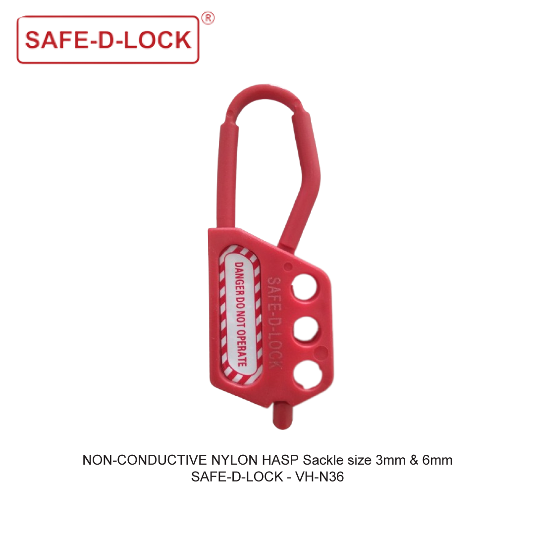 NON-CONDUCTIVE NYLON HASP SACKLE SIZE 3mm & 6mm
