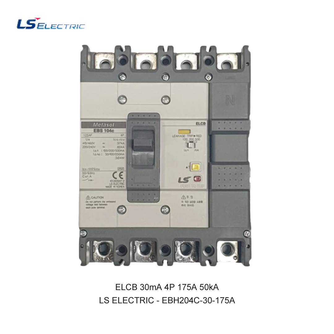 ELCB 30mA 4P 175A 50kA