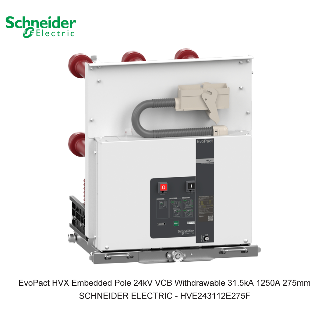 EvoPact HVX Embedded Pole 24kV VCB Withdrawable 31.5kA 1250A 275mm