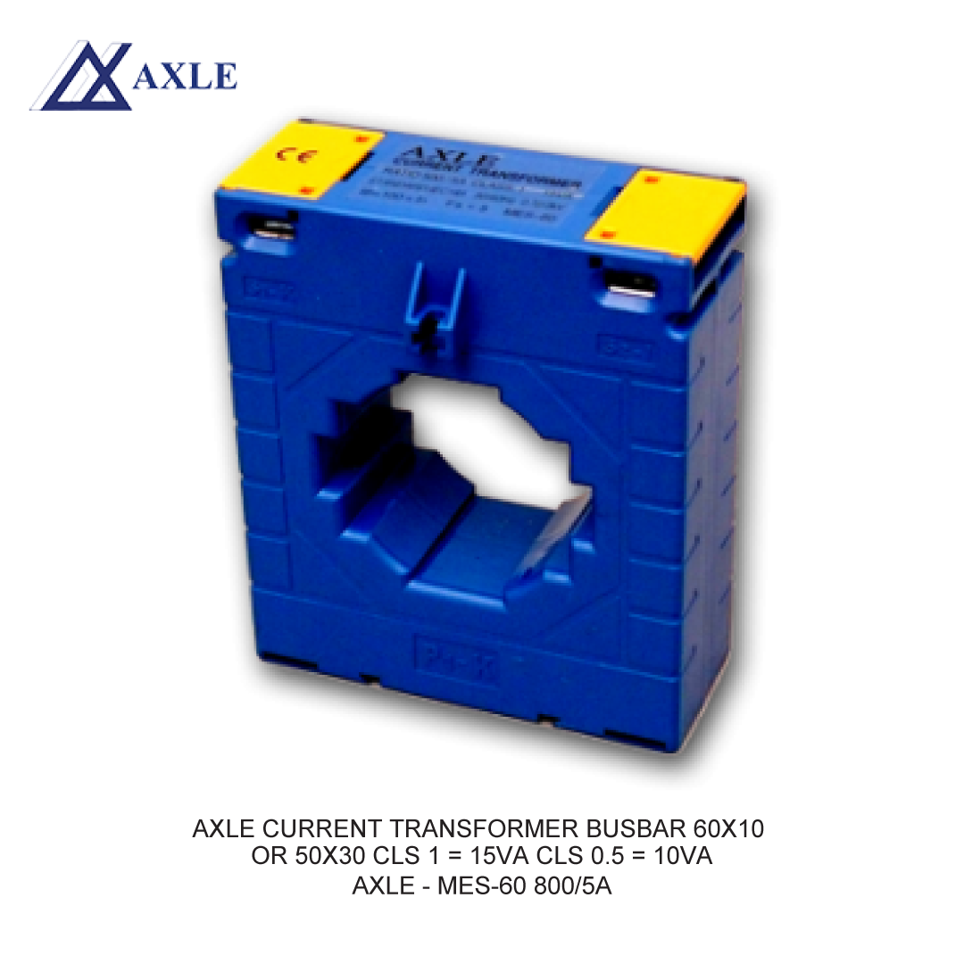 AXLE CURRENT TRANSFORMER BUSBAR 60X10 OR 50X30 CLS 1 = 15VA CLS 0.5 = 10VA