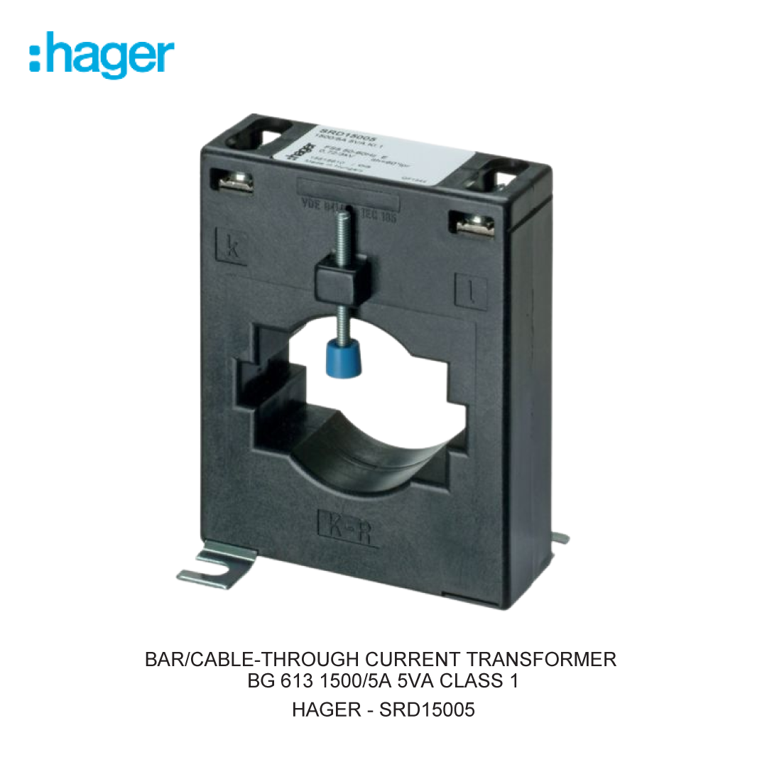 BAR/CABLE-THROUGH CURRENT TRANSFORMER BG 613 1500/5A 5VA CLASS 1
