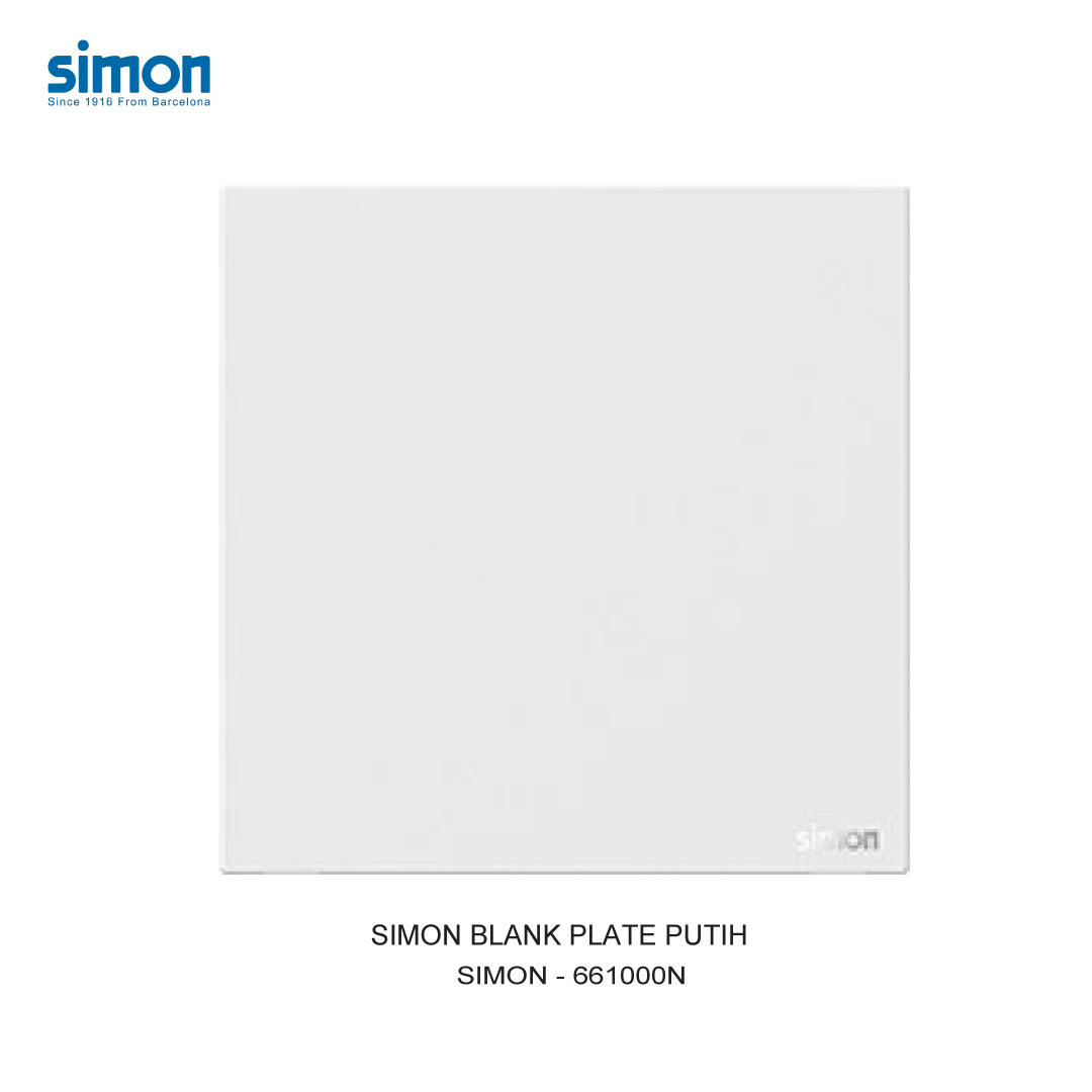 SIMON BLANK PLATE PUTIH