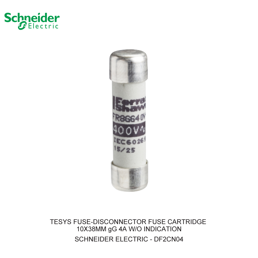 TESYS FUSE-DISCONNECTOR FUSE CARTRIDGE 10X38MM gG 4A W/O INDICATION (1 BOX = 10 PCS)