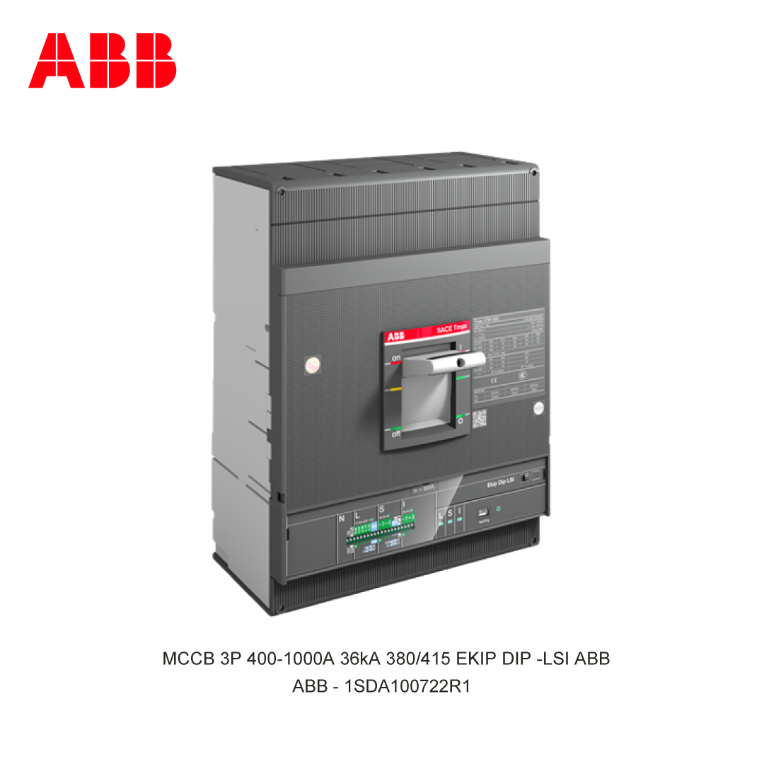 MCCB 3P 400-1000A 36kA 380/415 EKIP DIP -LSI ABB