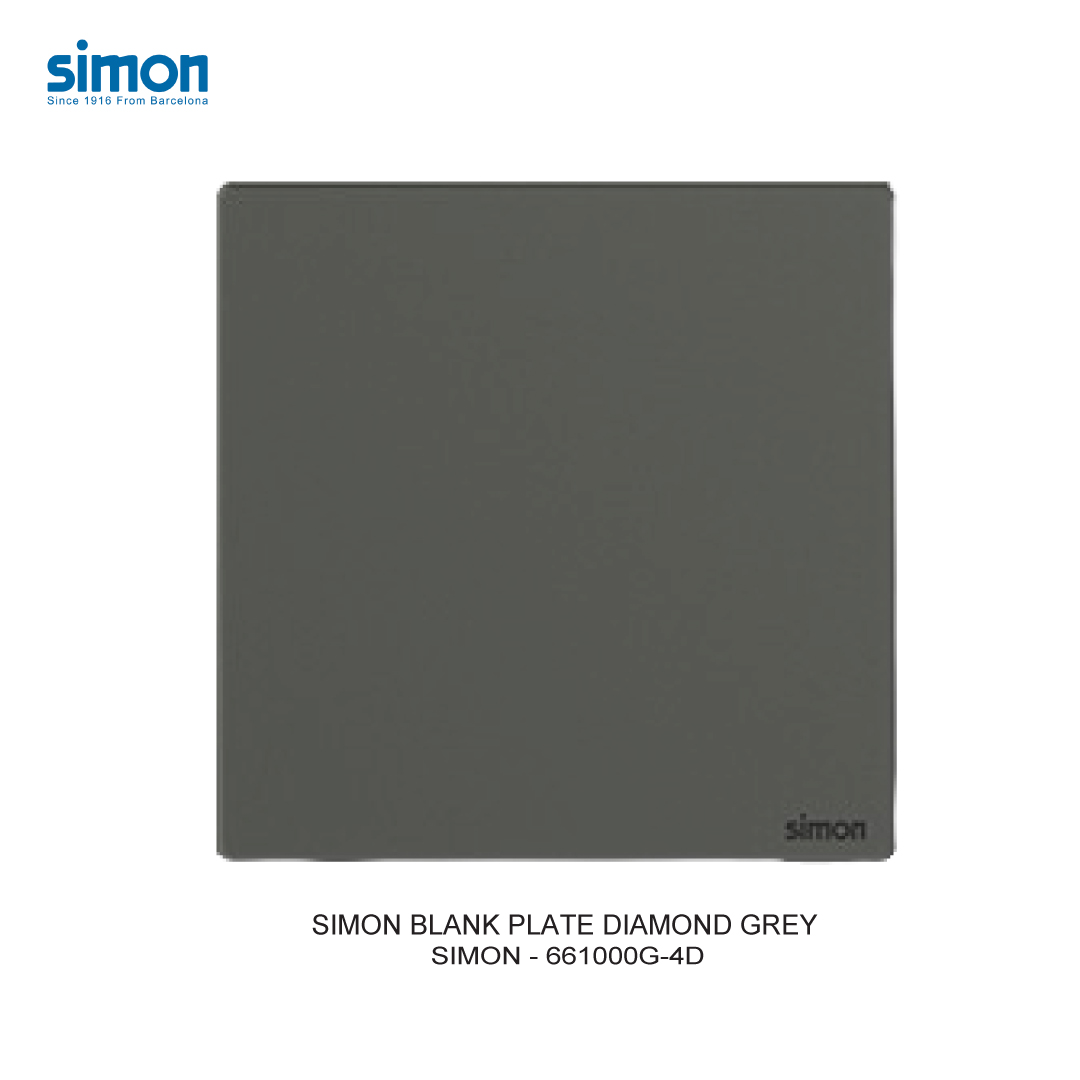 SIMON BLANK PLATE DIAMOND GREY