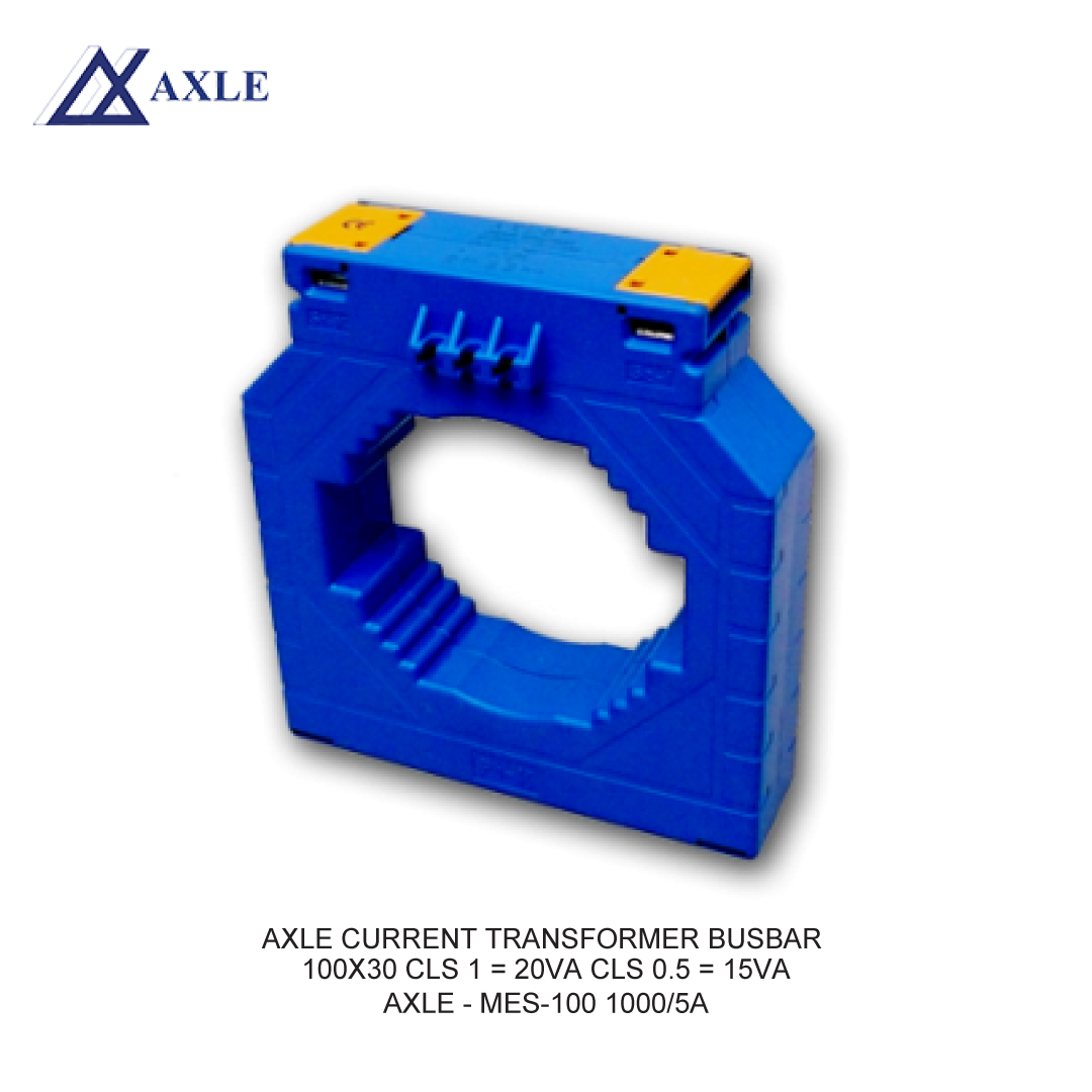 AXLE CURRENT TRANSFORMER BUSBAR 100X30 CLS 1 = 20VA CLS 0.5 = 15VA
