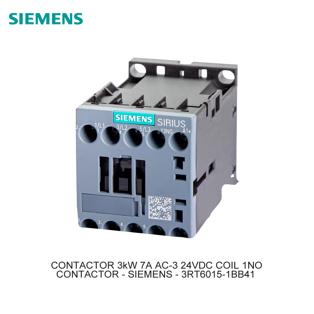 CONTACTOR 3kW 7A AC-3 24VDC COIL 1NO
