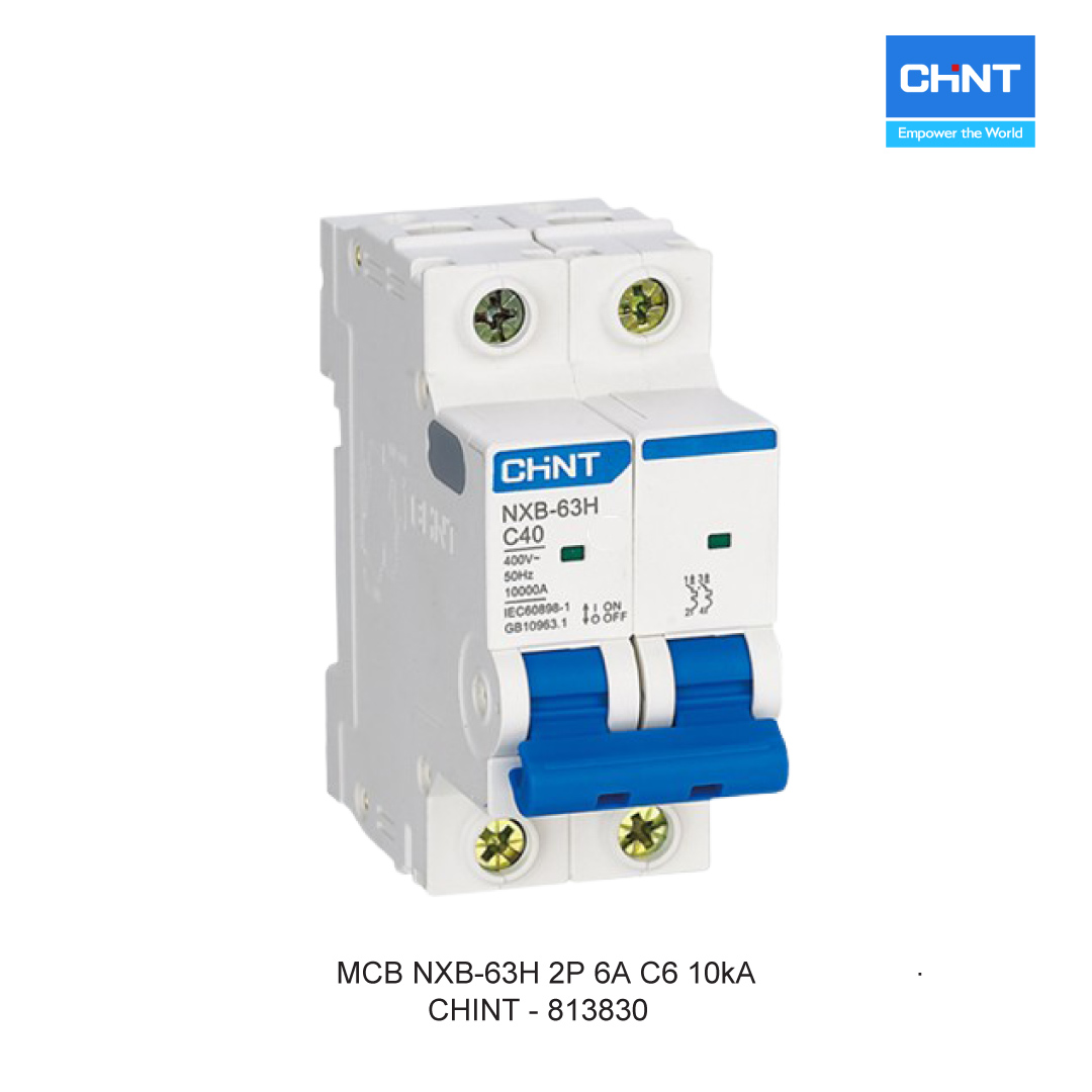 MCB NXB-63H 2P 6A C6 10kA