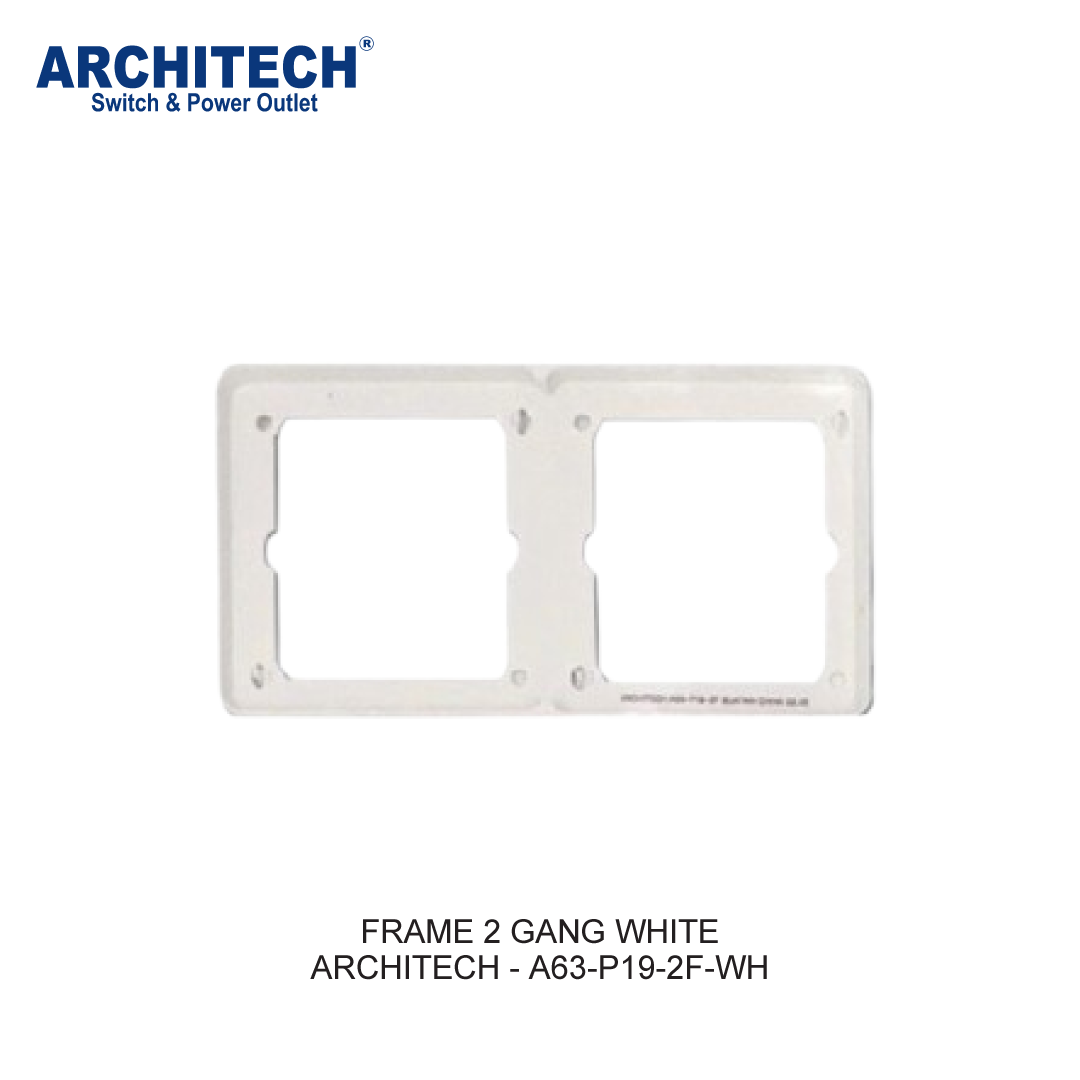 FRAME 2 GANG WHITE