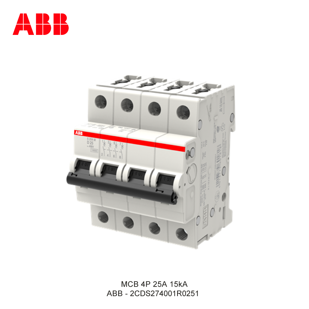 MCB 4P 25A 15kA CURVA D