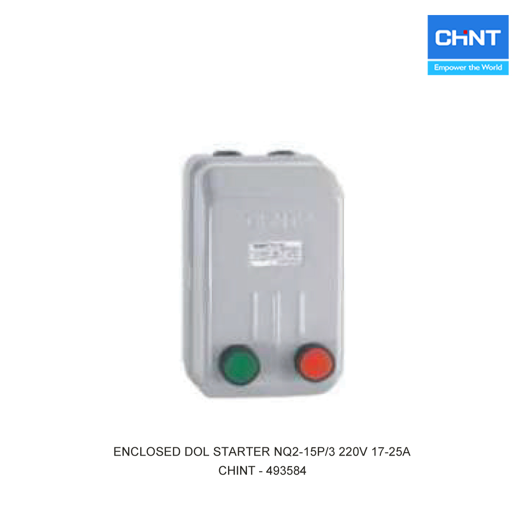 ENCLOSED DOL STARTER NQ2-15P/3 220V 17-25A