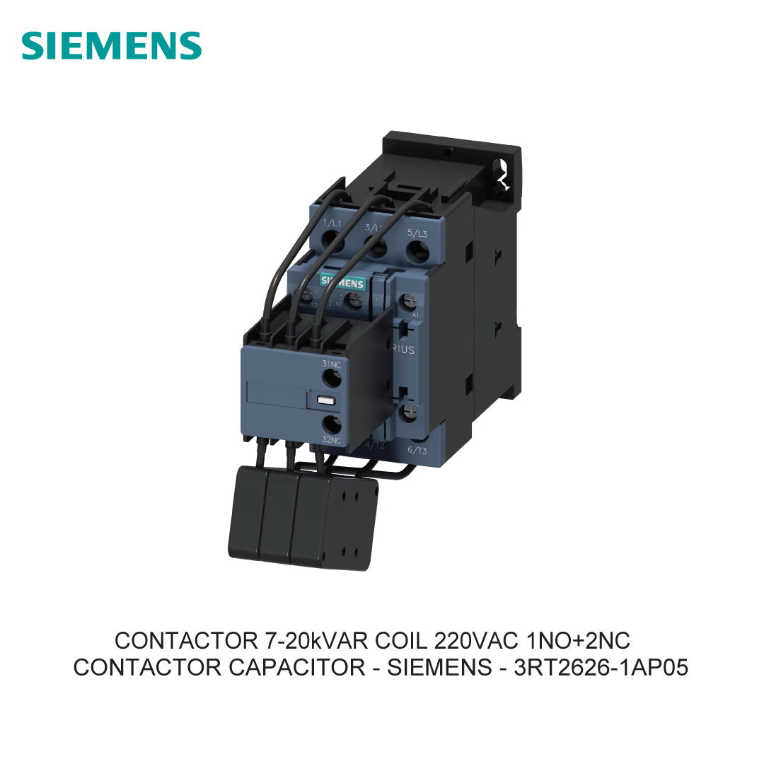 CONTACTOR 7-20kVAR COIL 220VAC 1NO+2NC