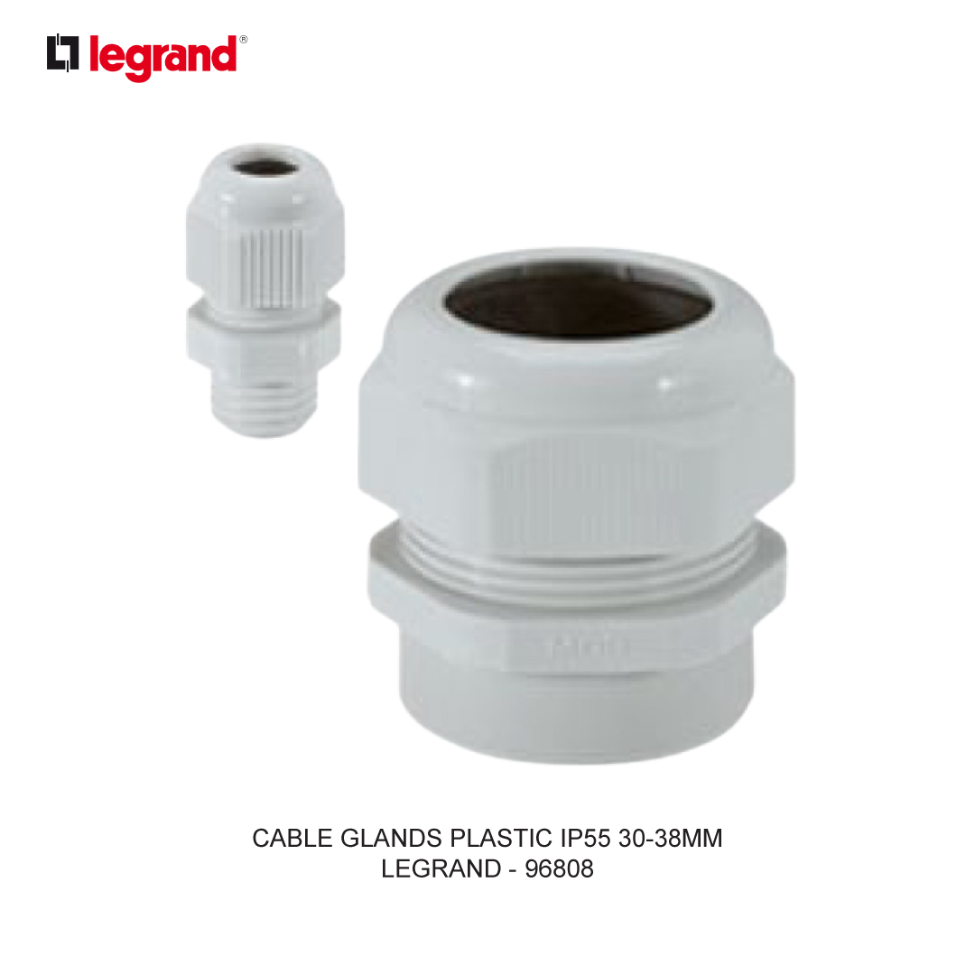 CABLE GLANDS PLASTIC IP55 30-38MM