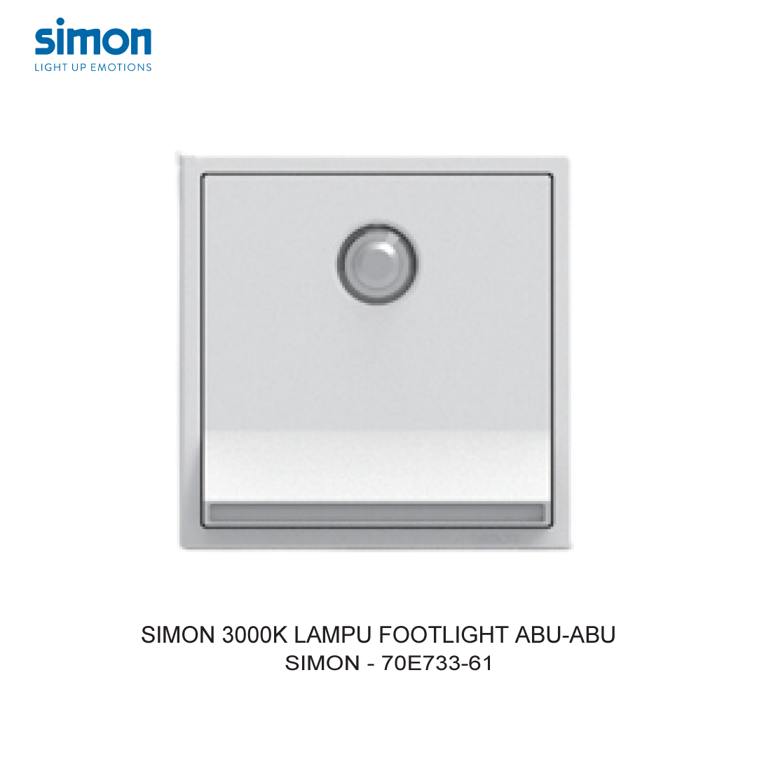 SIMON i7 3000K SENSORY FOOTLIGHT MODULE GREY