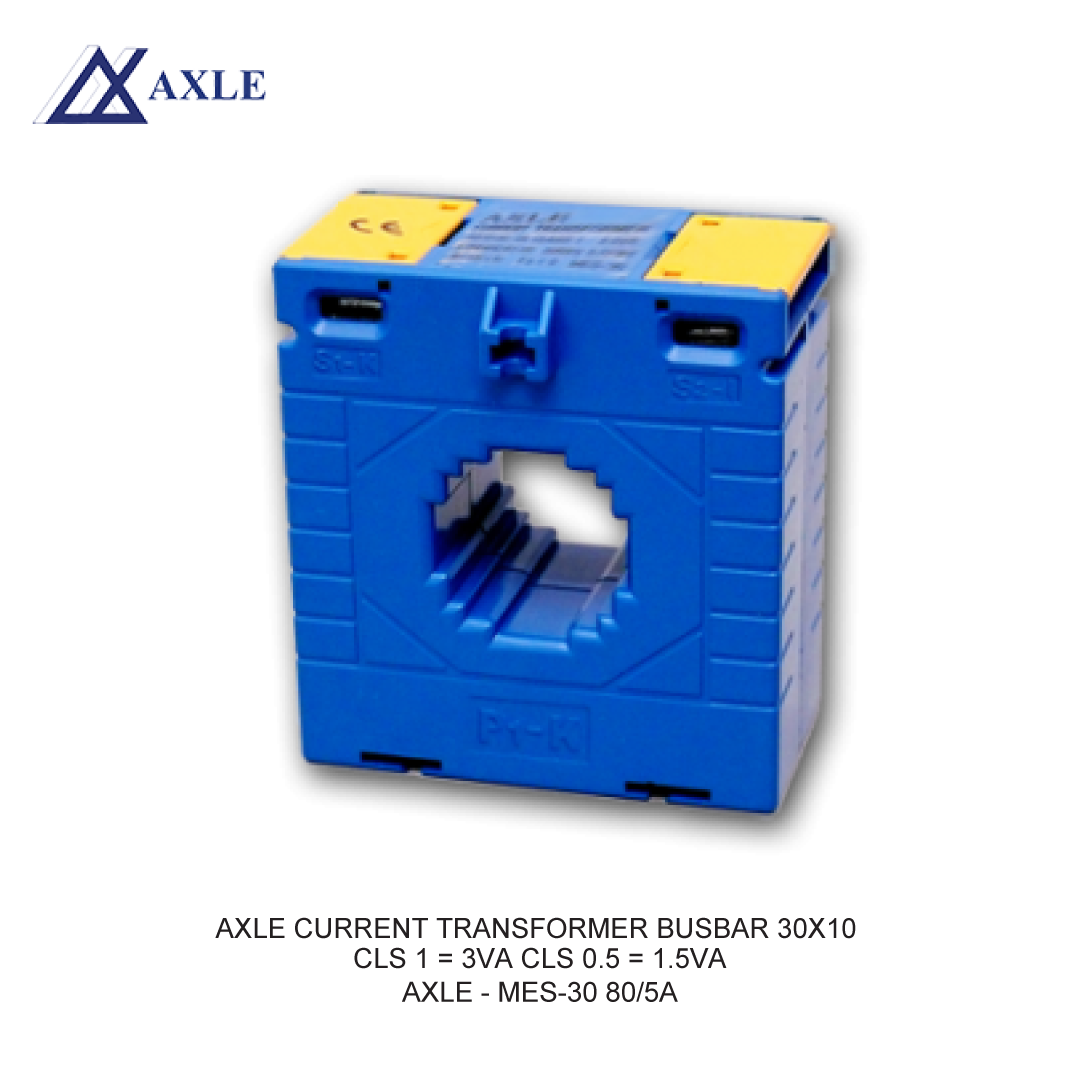 AXLE CURRENT TRANSFORMER BUSBAR 30X10 CLS 1 = 3VA CLS 0.5 = 1.5VA