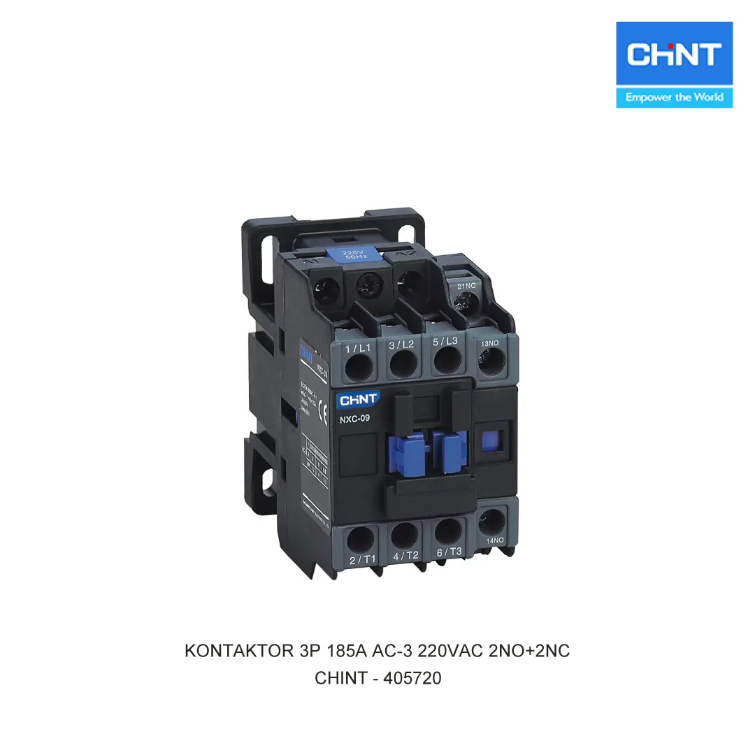 KONTAKTOR 3P 185A AC-3 220VAC 2NO+2NC