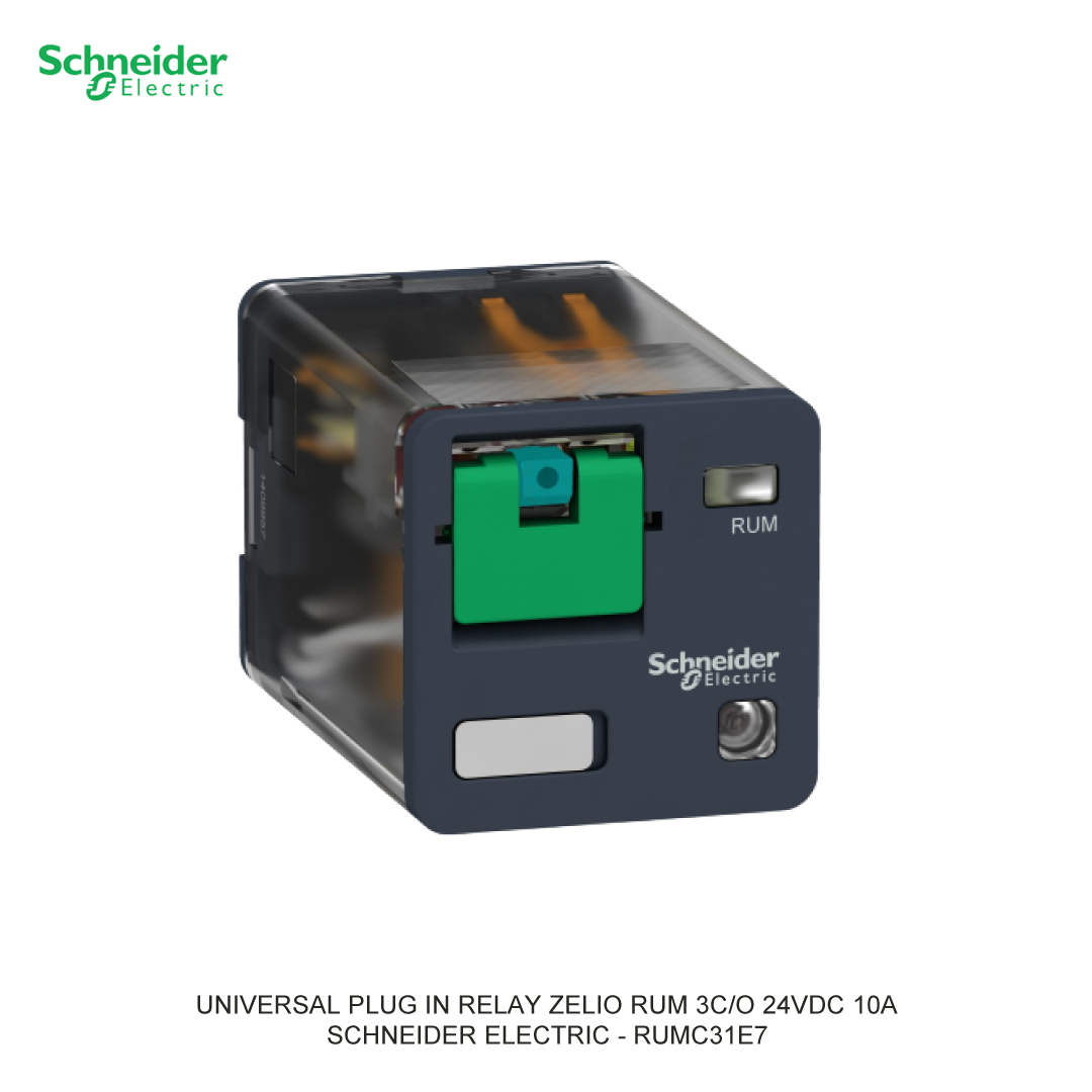 UNIVERSAL PLUG IN RELAY ZELIO RUM 3C/O 24VDC 10A SCHNEIDER ELECTRIC