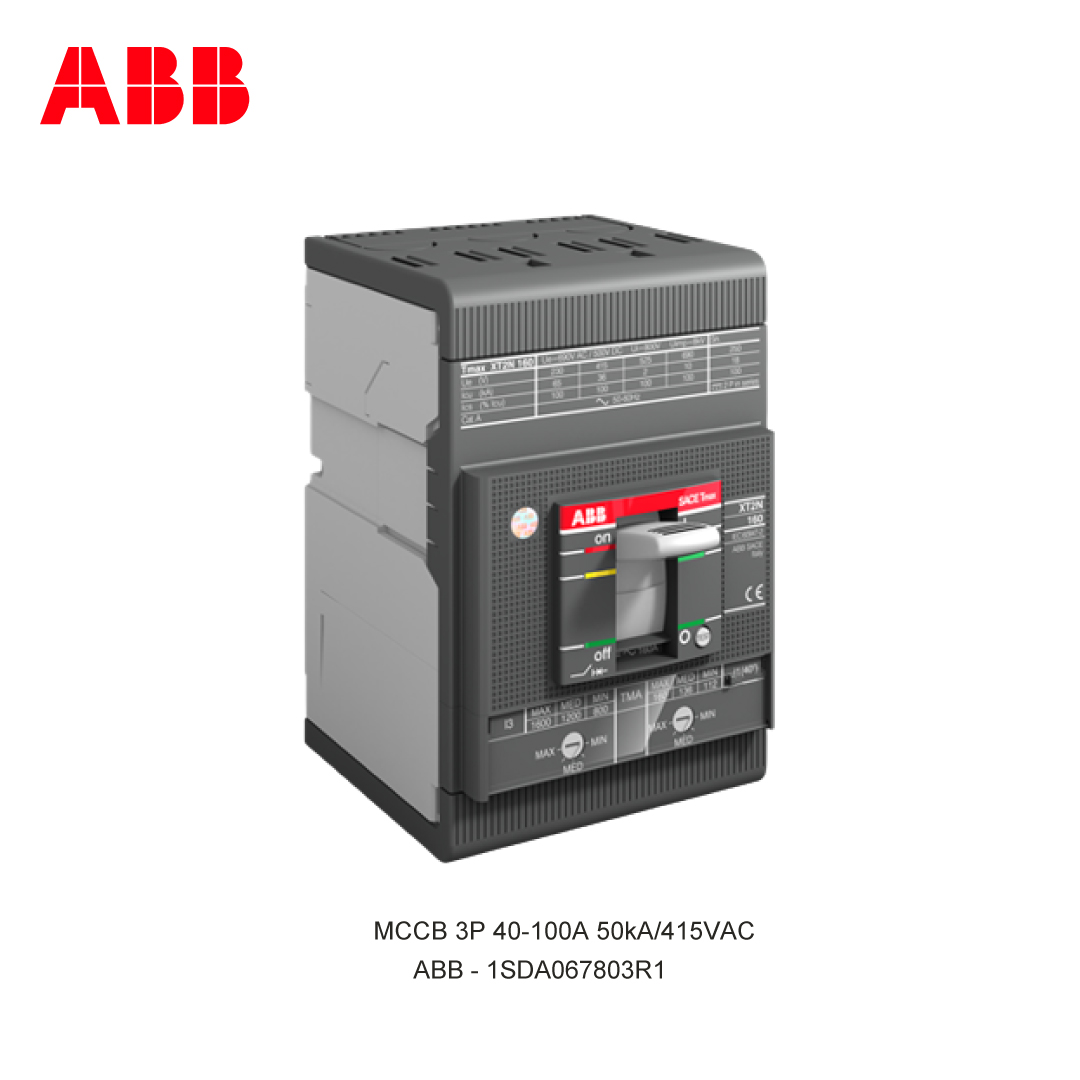 MCCB 3P 40-100A 50kA/415VAC