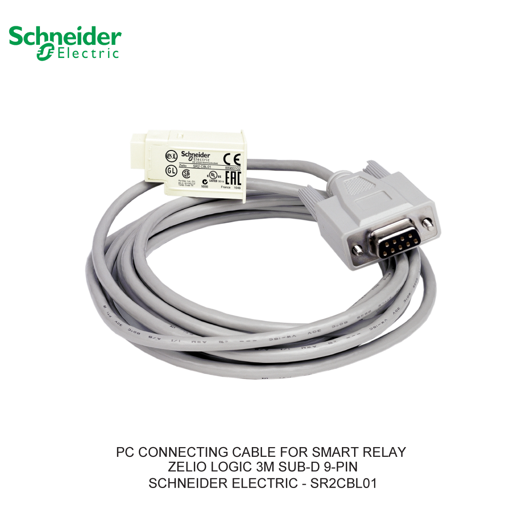 PC CONNECTING CABLE FOR SMART RELAY ZELIO LOGIC 3M SUB-D 9-PIN