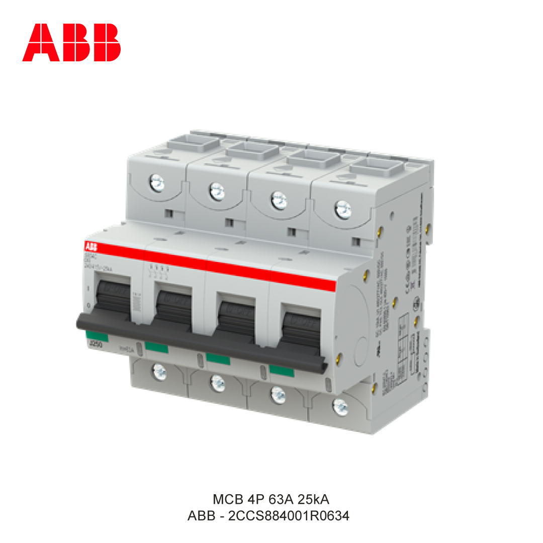 MCB 4P 63A 25kA CURVA C