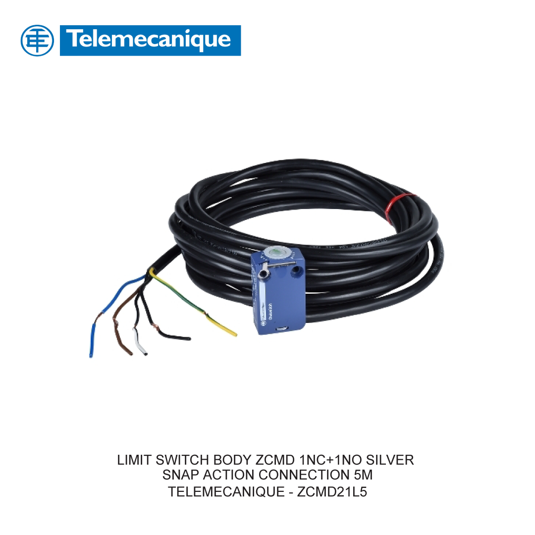 LIMIT SWITCH BODY ZCMD 1NC+1NO SILVER SNAP ACTION CONNECTION 5M