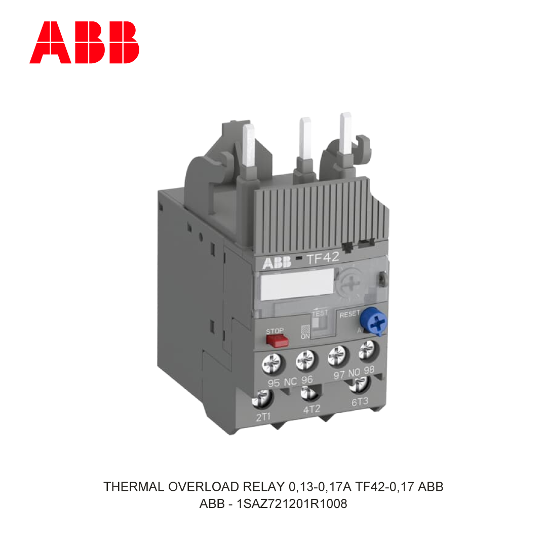 THERMAL OVERLOAD RELAY 0,13-0,17A TF42-0,17 ABB