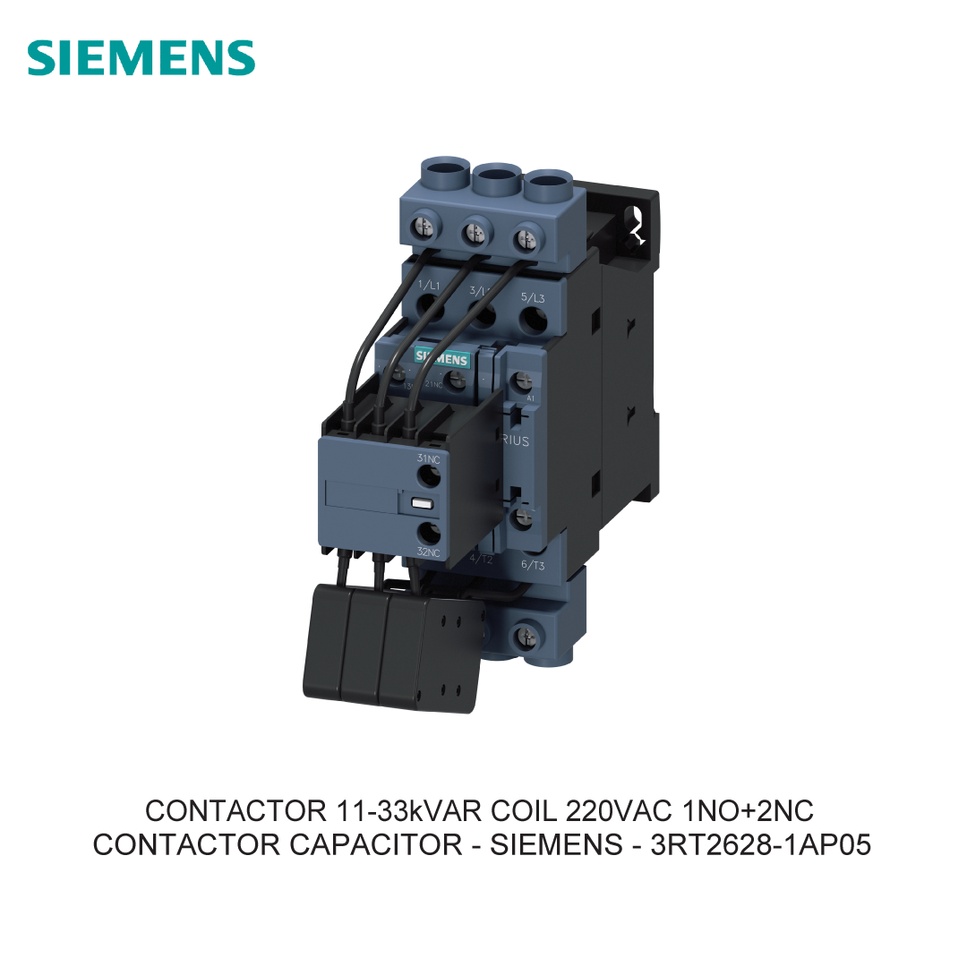 CONTACTOR 11-33kVAR COIL 220VAC 1NO+2NC