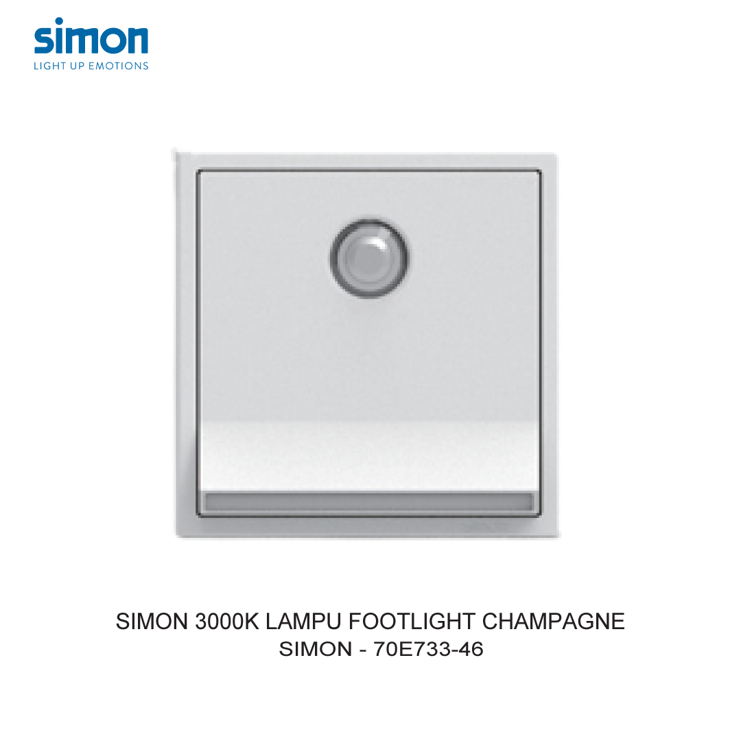 SIMON i7 3000K SENSORY FOOTLIGHT MODULE CHAMPAGNE