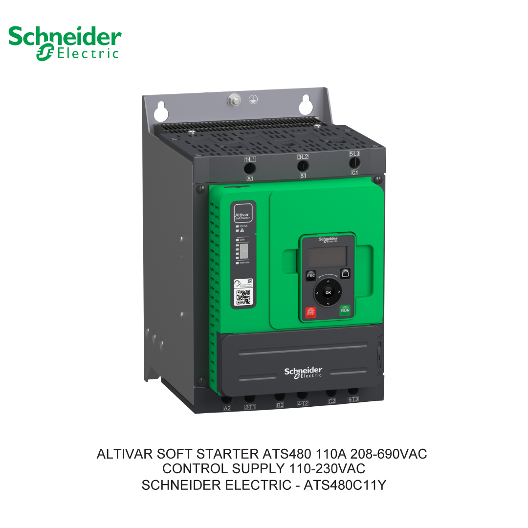 ALTIVAR SOFT STARTER ATS480 110A 208-690VAC CONTROL SUPPLY 110-230VAC