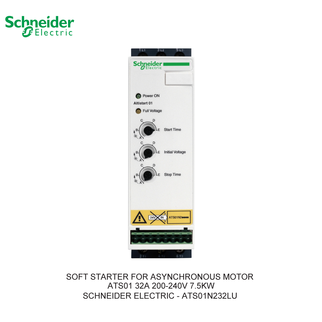 SOFT STARTER FOR ASYNCHRONOUS MOTOR ATS01 32A 200-240V 7.5KW