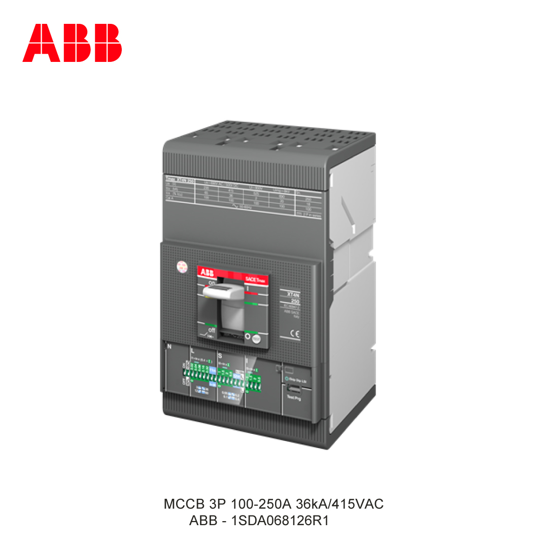 MCCB 3P 100-250A 36kA/415VAC