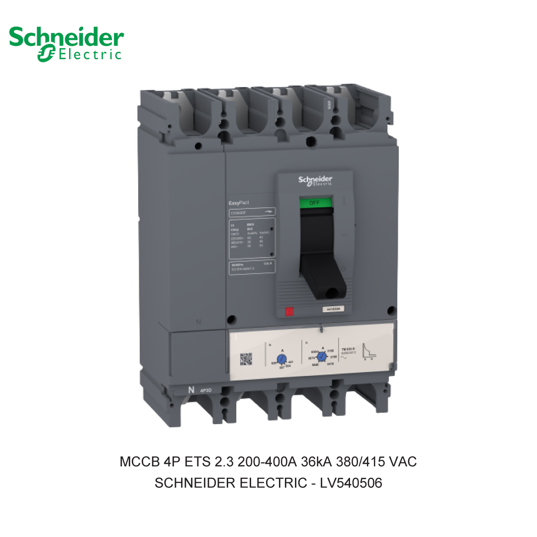 MCCB 4P ETS 2.3 200-400A 36KA 380/415VAC