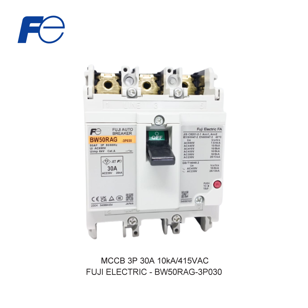 MCCB 3P 30A 10kA/415VAC