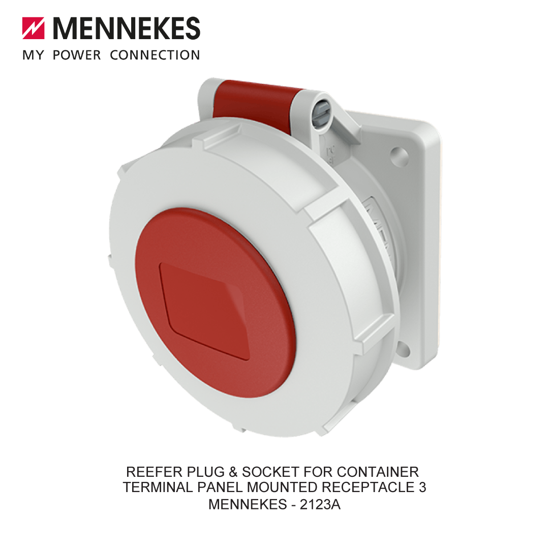 REEFER PLUG & SOCKET FOR CONTAINER TERMINAL PANEL MOUNTED RECEPTACLE 3
