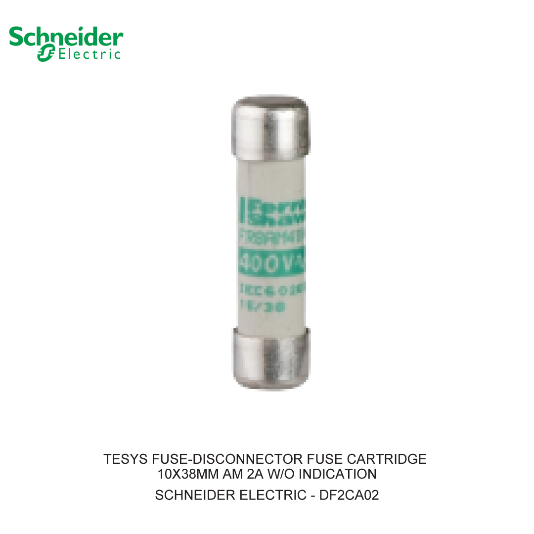 TESYS FUSE-DISCONNECTOR FUSE CARTRIDGE 10X38MM AM 2A W/O INDICATION (1 BOX = 10 PCS)