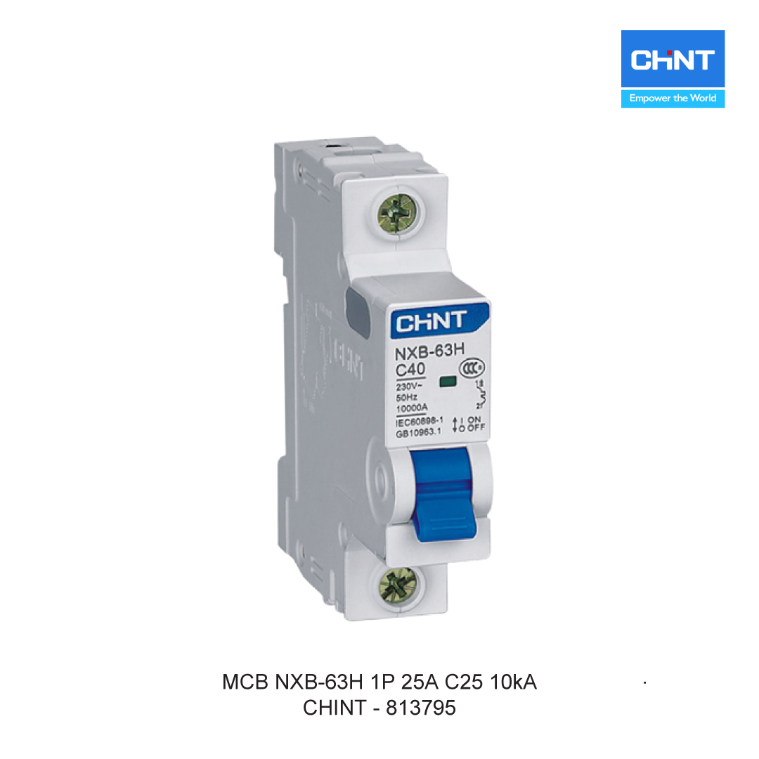MCB NXB-63H 1P 25A C25 10kA