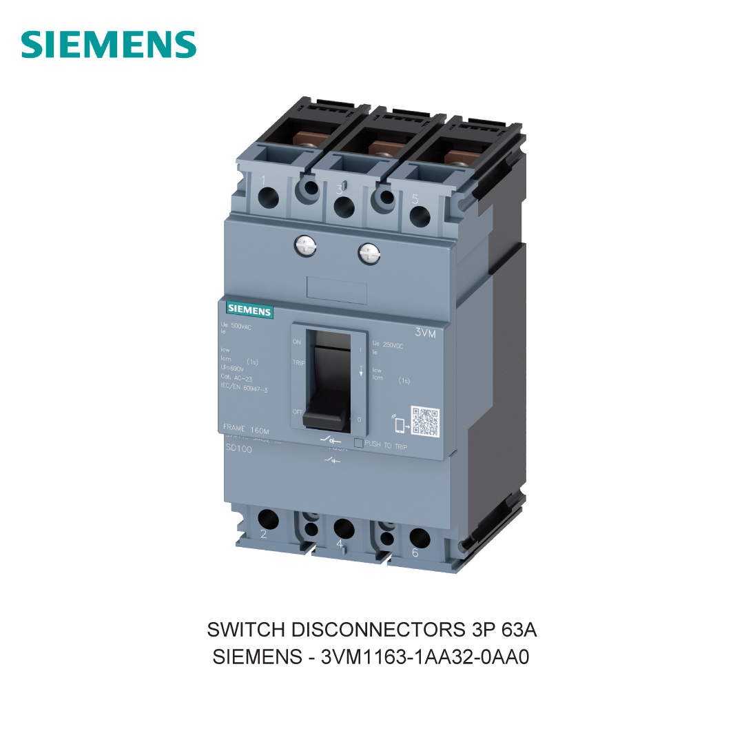 SWITCH DISCONNECTORS 3P 63A