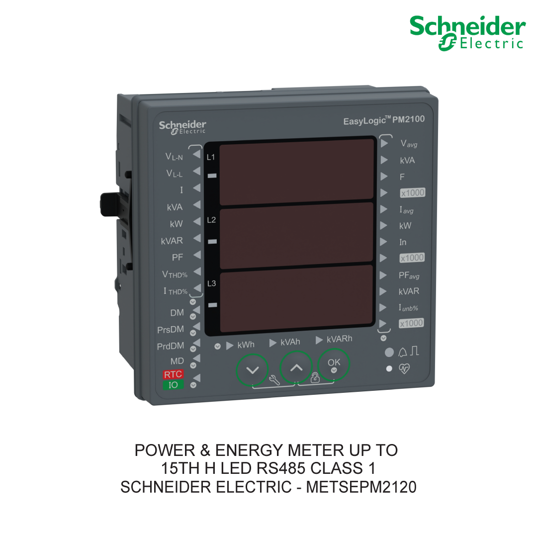 POWER & ENERGY METER UP TO 15TH H LED RS485 CLASS 1