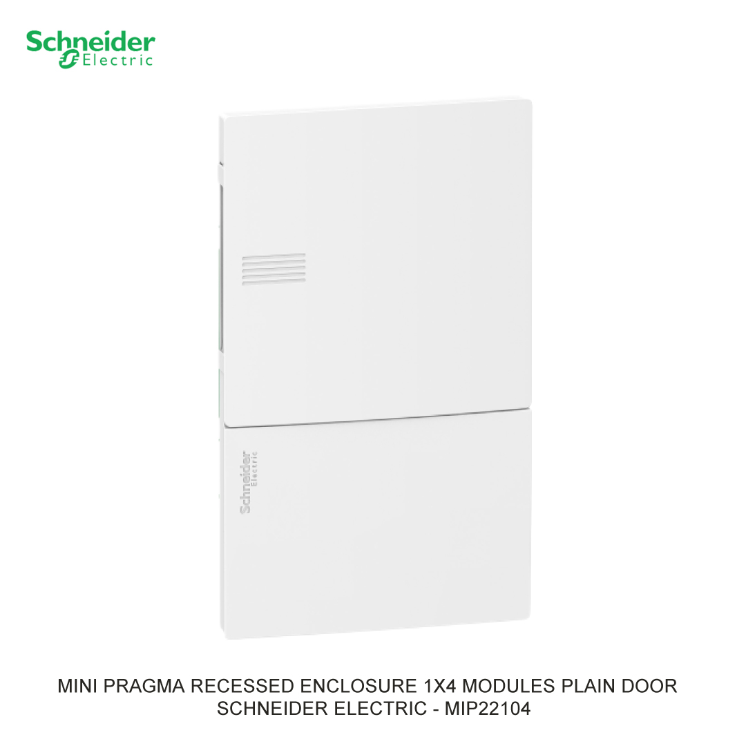 MINI PRAGMA RECESSED ENCLOSURE 1X4 MODULES PLAIN DOOR