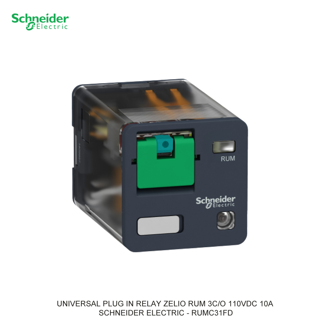 UNIVERSAL PLUG IN RELAY ZELIO RUM 3C/O 110VDC 10A SCHNEIDER ELECTRIC