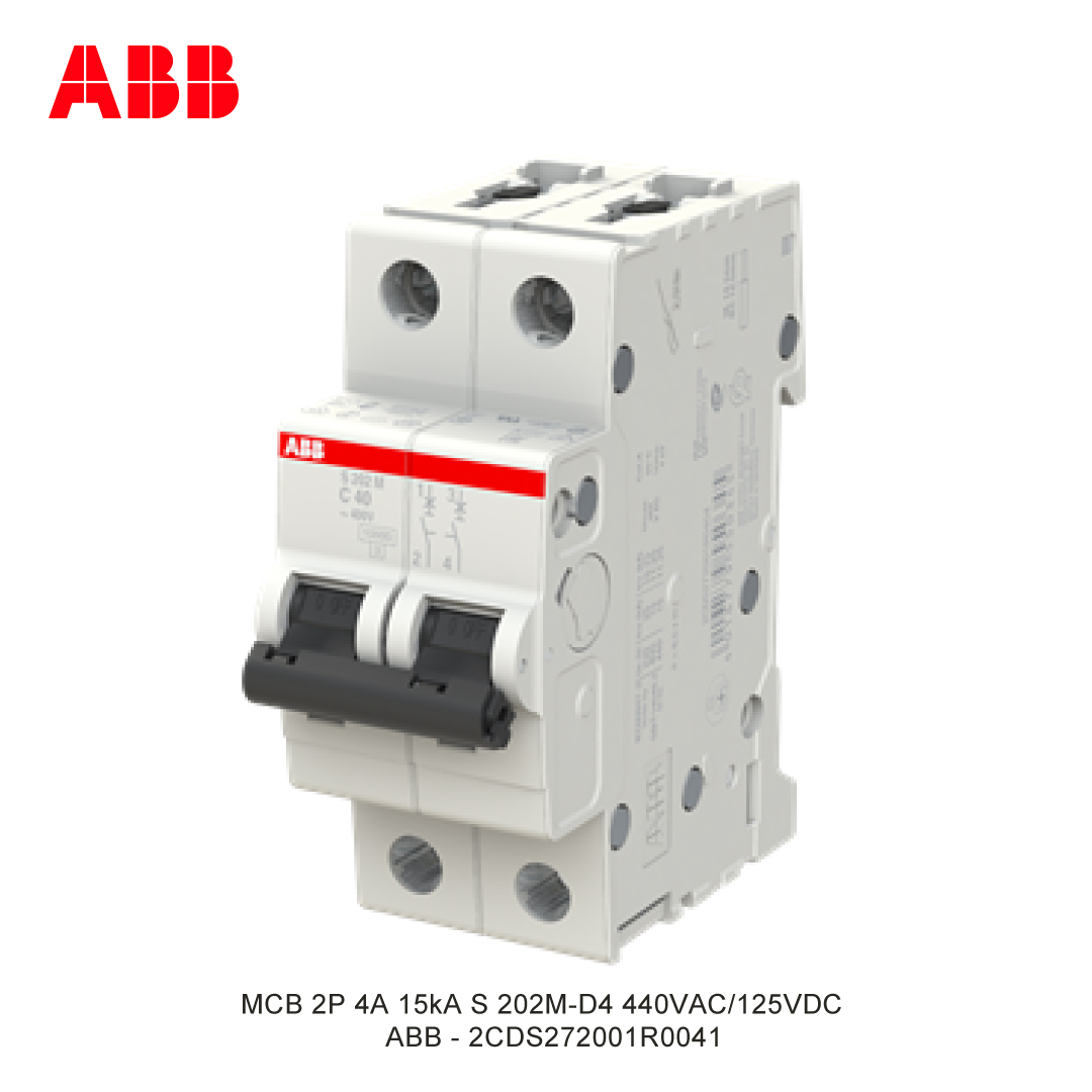 MCB 2P 4A 15kA CURVA D