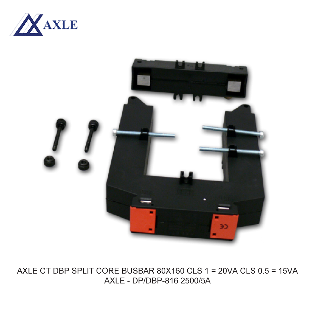 AXLE CT DBP SPLIT CORE BUSBAR 80X160 CLS 1 = 20VA CLS 0.5 = 15VA