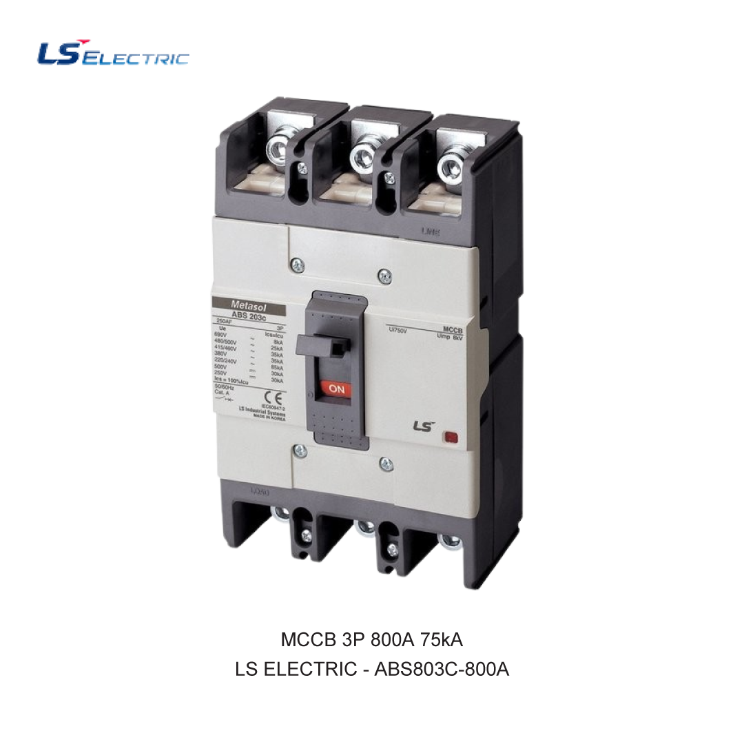 MCCB 3P 800A 75kA