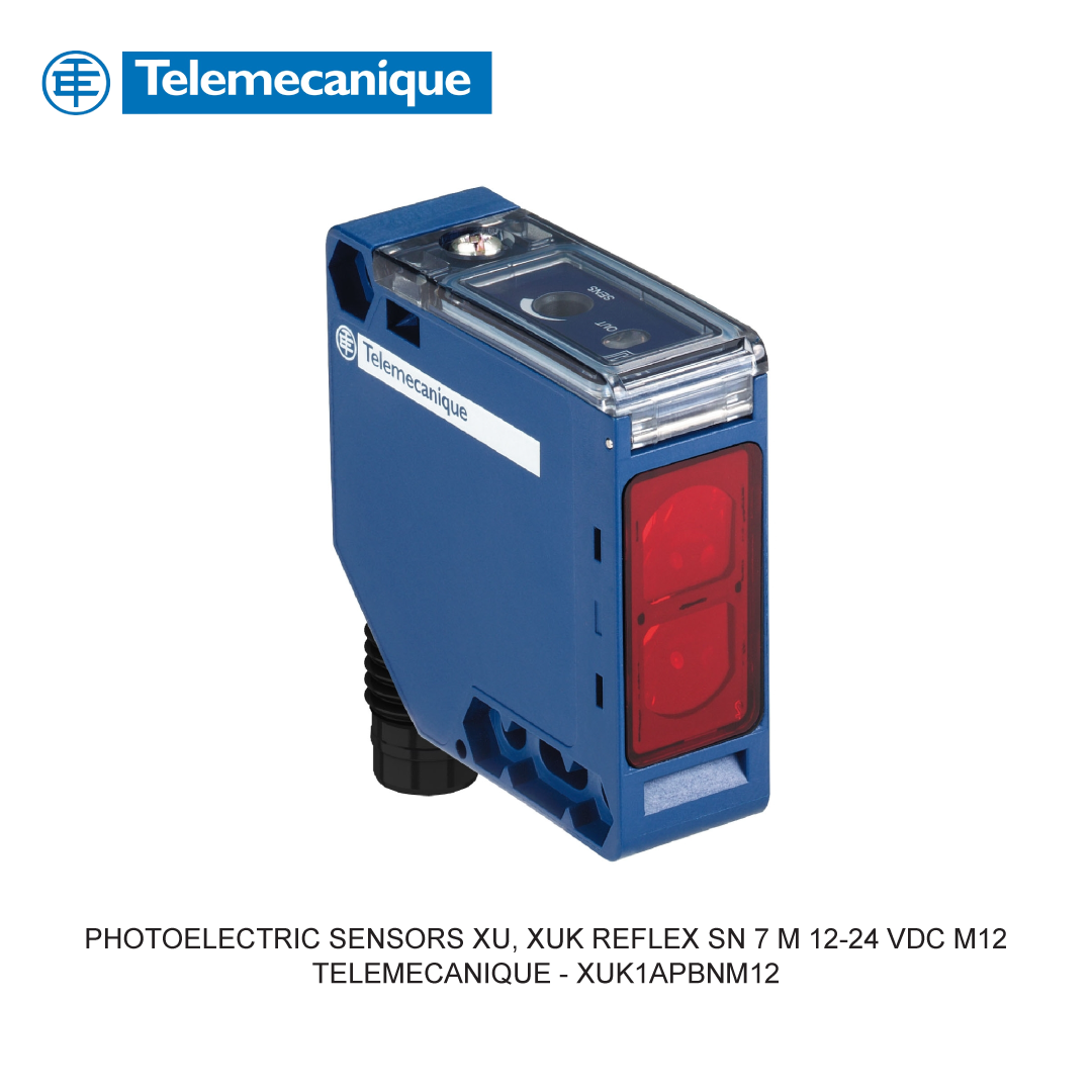 PHOTOELECTRIC SENSORS XU, XUK REFLEX SN 7 M 12-24 VDC M12