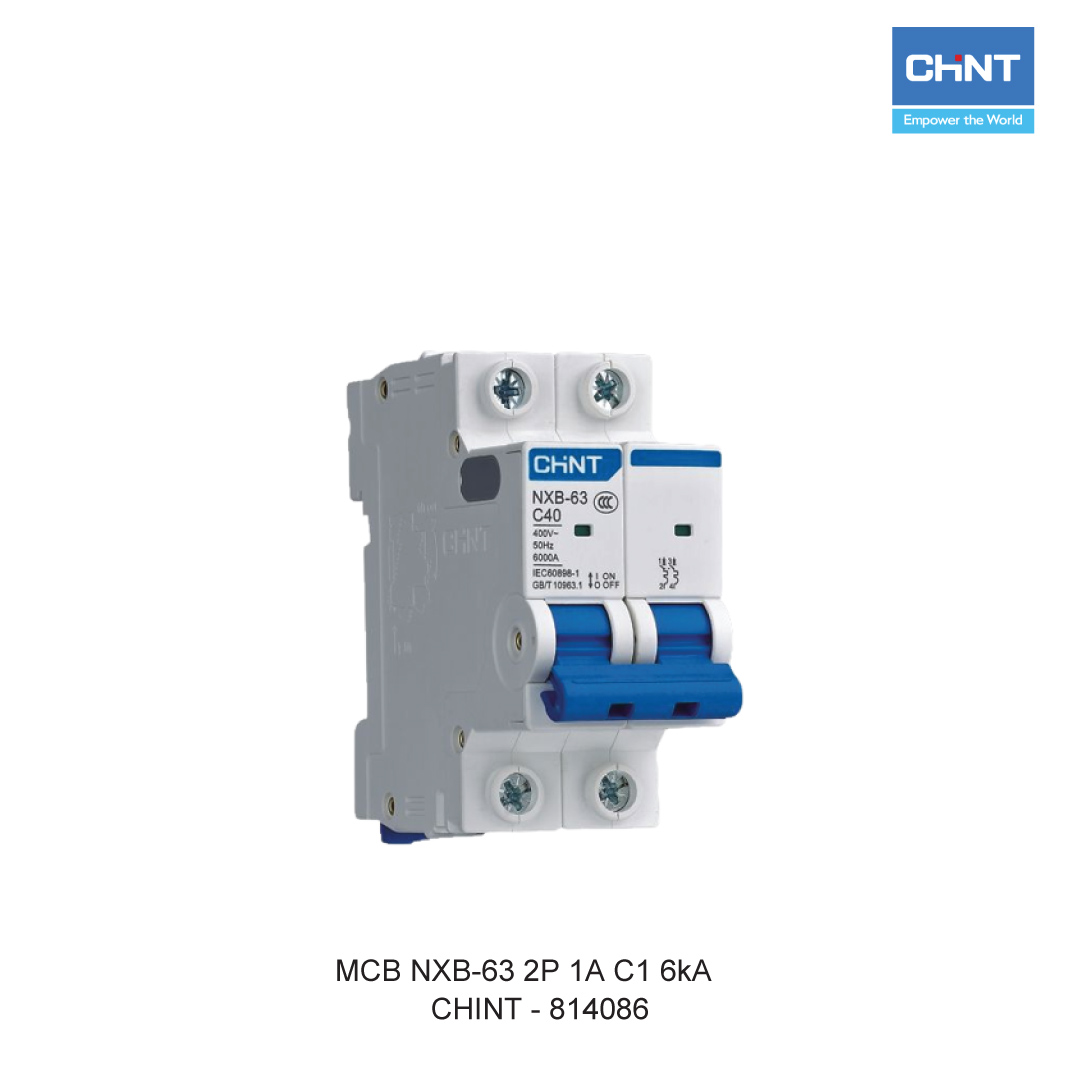 MCB NXB-63 2P 1A C1 6kA