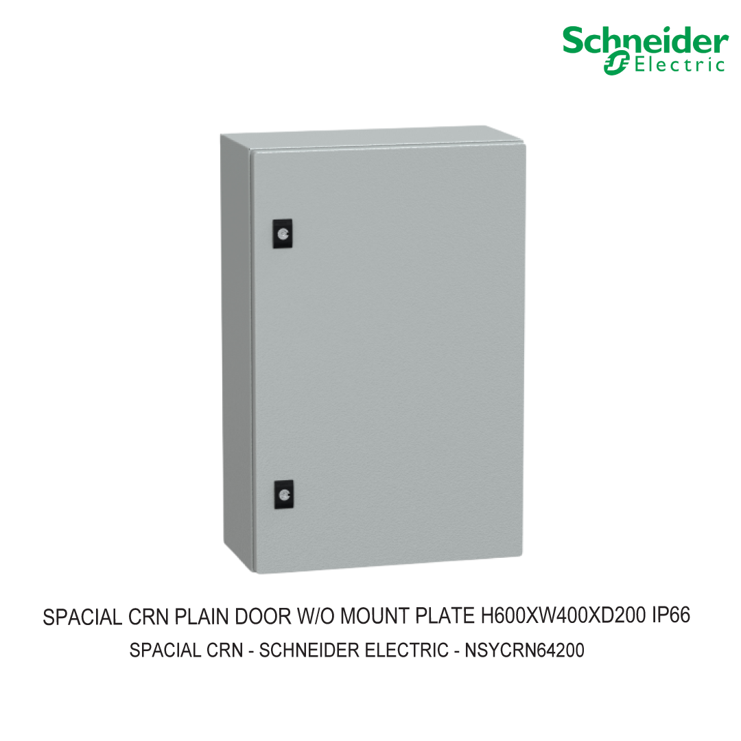 SPACIAL CRN PLAIN DOOR W/O MOUNT PLATE H600XW400XD200 IP66 IK10 RAL7035