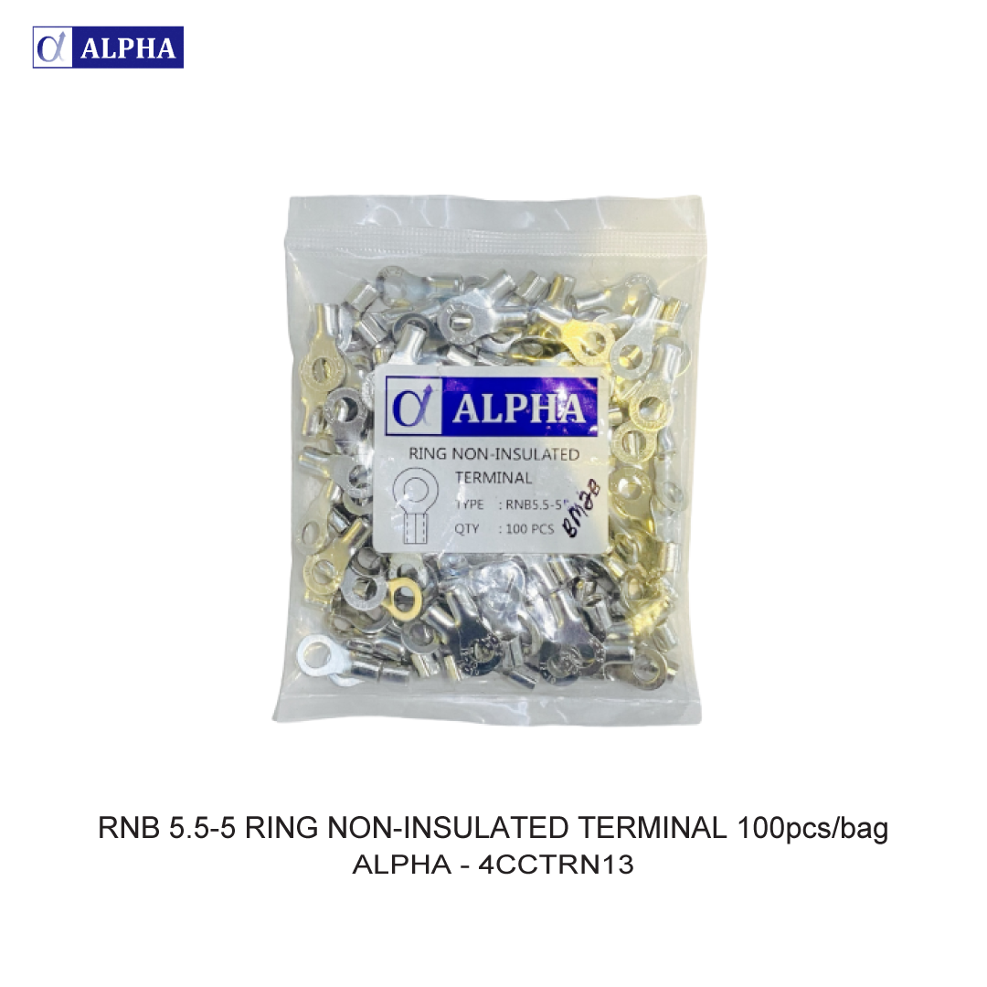 RNB 5.5-5 RING NON-INSULATED TERMINAL 100pcs/bag