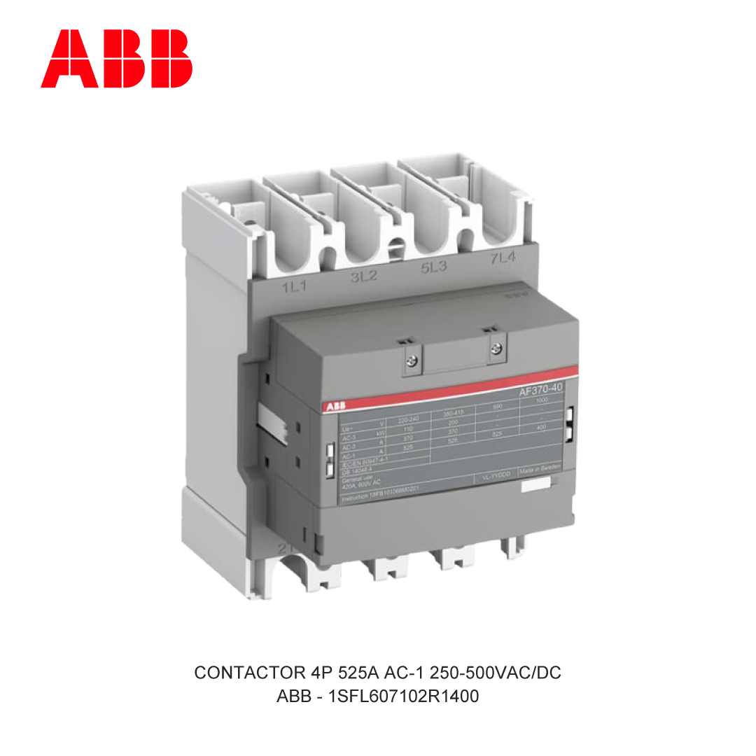 CONTACTOR 4P 525A AC-1 250-500V AC/DC