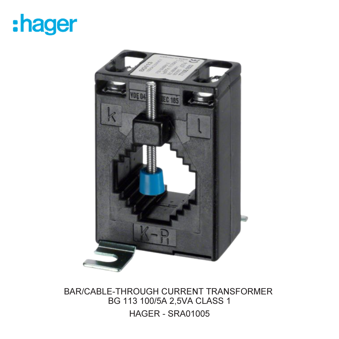 BAR/CABLE-THROUGH CURRENT TRANSFORMER BG 113 100/5A 2,5VA CLASS 1