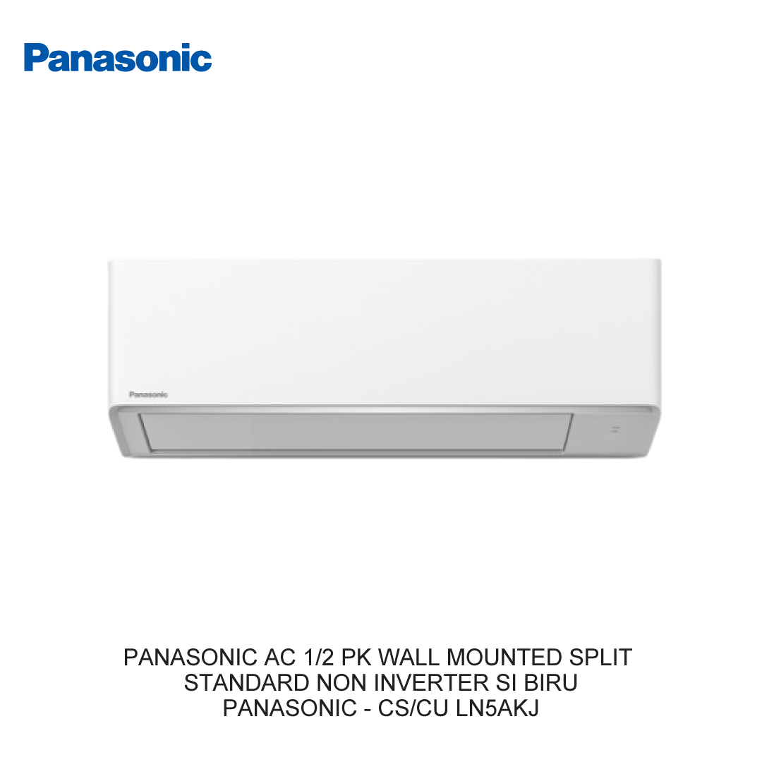 PANASONIC AC 1/2 PK WALL MOUNTED SPLIT STANDARD NON INVERTER SI BIRU